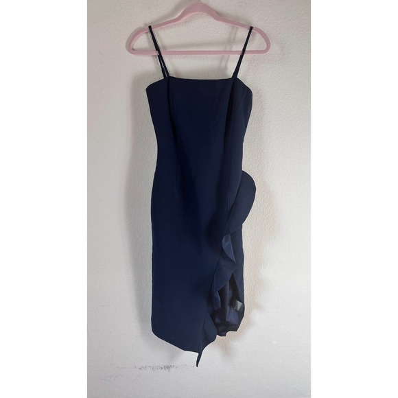 Bardot Carmelle Midi Dress in Navy Size 4 NWOT - Picture 9 of 9